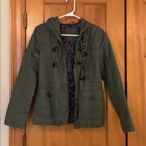 Army green coat